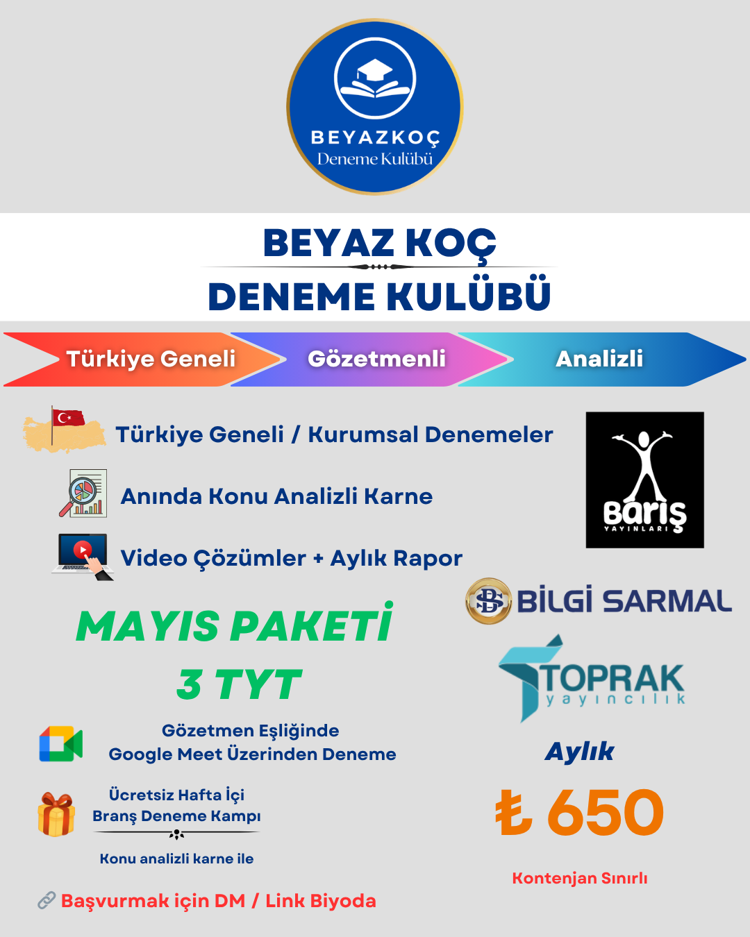 Mayıs Ayı TYT Deneme Paketi